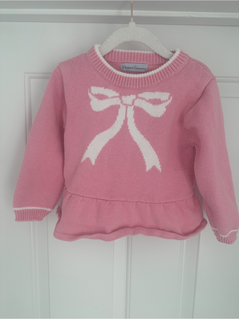 Florence Eiseman pink bow sweater 2T